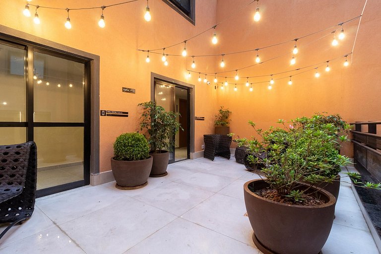 Moderno, novo e com uma vista especial