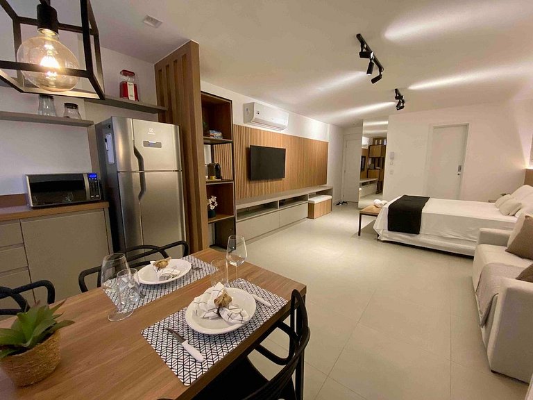 Apartamento Airbnb com garagem perto da Praia do Canto
