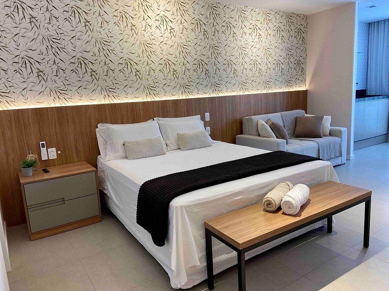 Apartamento Airbnb com garagem perto da Praia do Canto
