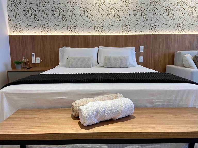 Apartamento Airbnb com garagem perto da Praia do Canto