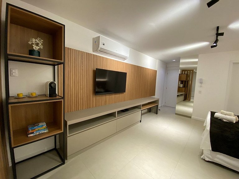 Apartamento Airbnb com garagem perto da Praia do Canto