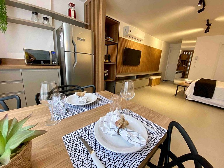 Apartamento Airbnb com garagem perto da Praia do Canto