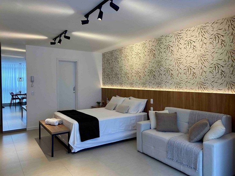 Apartamento Airbnb com garagem perto da Praia do Canto