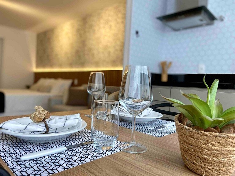 Apartamento Airbnb com garagem perto da Praia do Canto