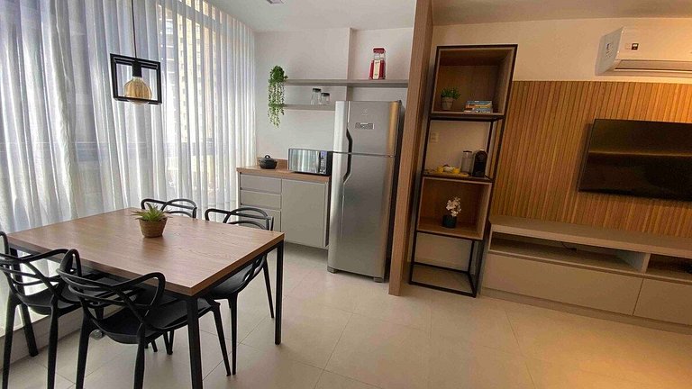 Apartamento Airbnb com garagem perto da Praia do Canto