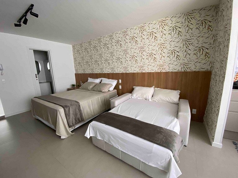 Apartamento Airbnb com garagem perto da Praia do Canto
