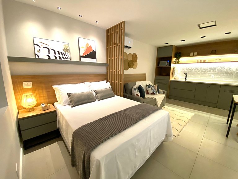 Studio novinho para se hospedar no Rio de Janeiro