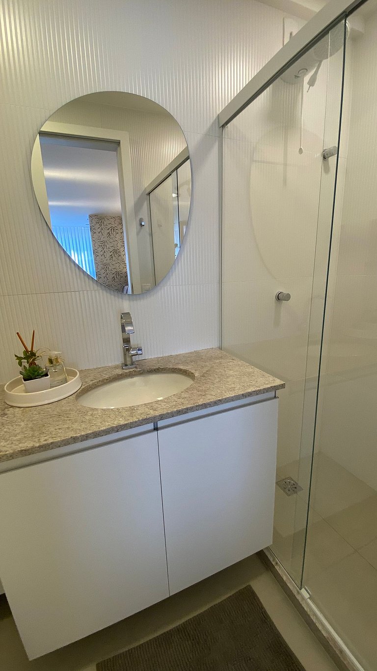 Apartamento Airbnb com garagem perto da Praia do Canto