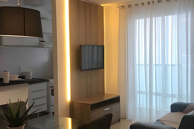 Apartamento Airbnb com garagem perto da Praia do Canto