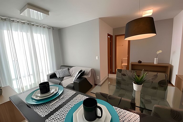Apartamento Airbnb com garagem perto da Praia do Canto