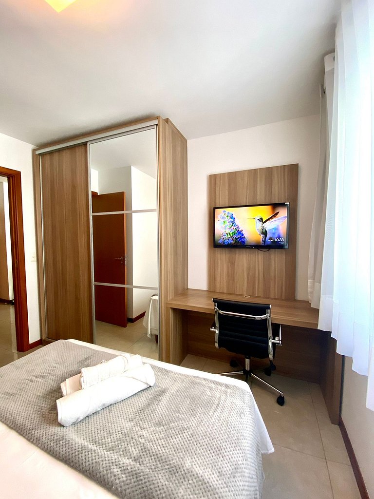 Apartamento Airbnb com garagem perto da Praia do Canto