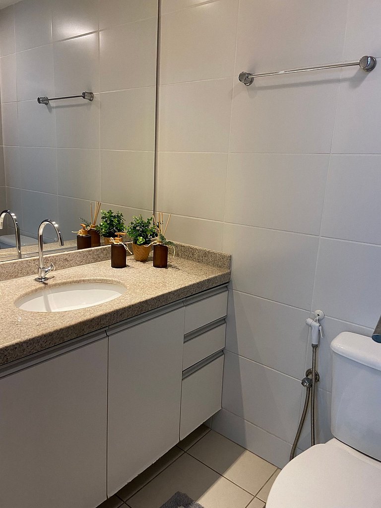 Apartamento Airbnb com garagem perto da Praia do Canto