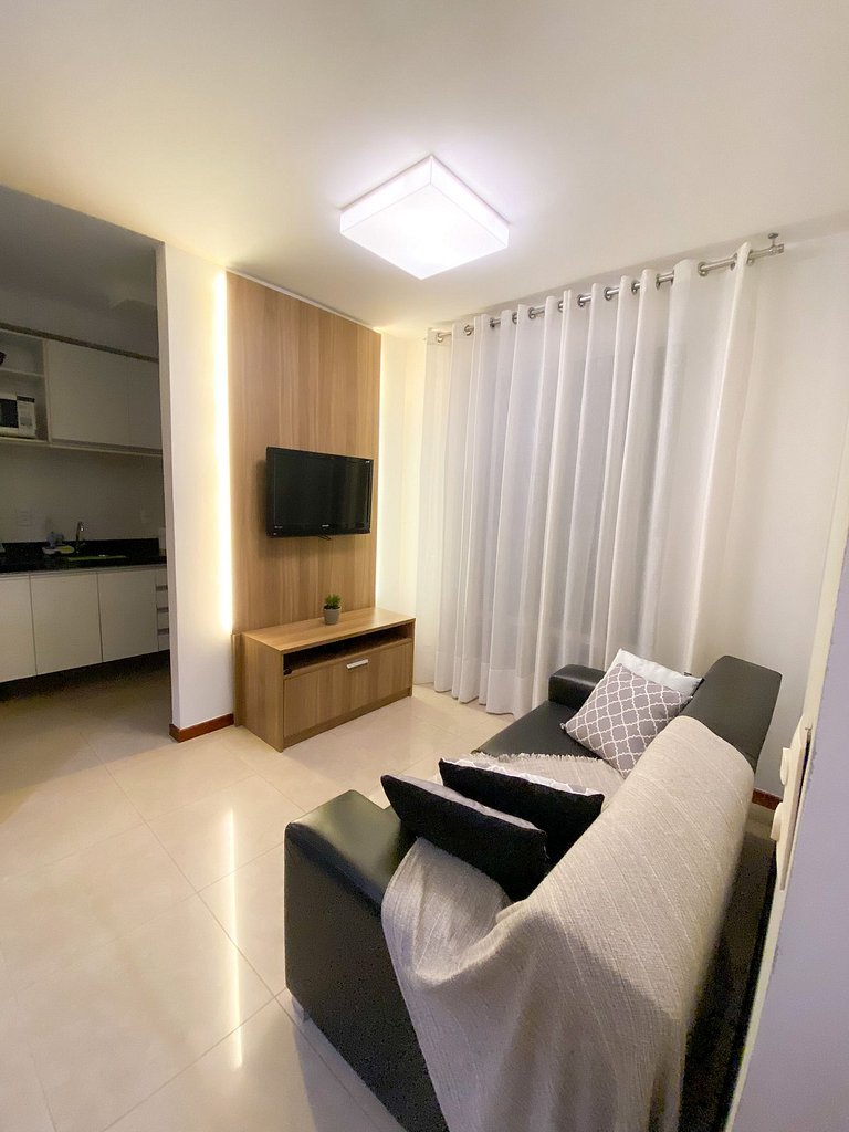 Apartamento Airbnb com garagem perto da Praia do Canto