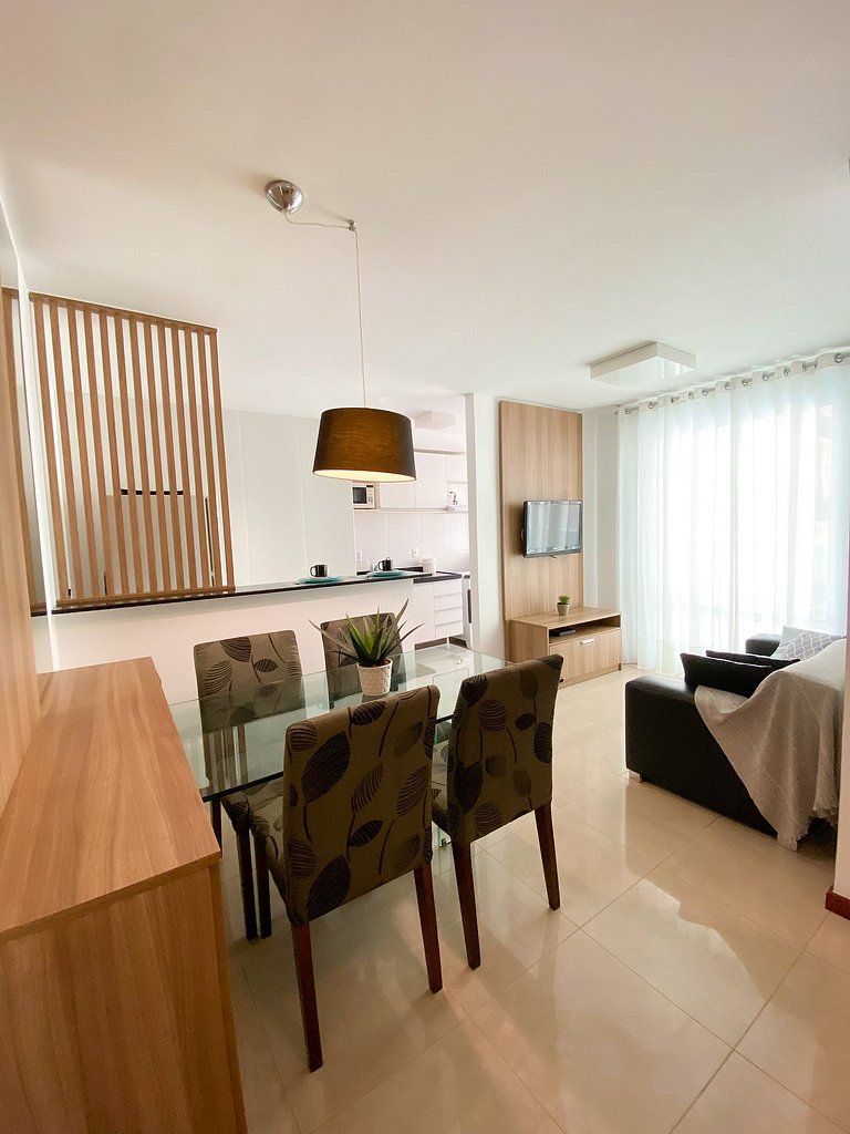 Apartamento Airbnb com garagem perto da Praia do Canto