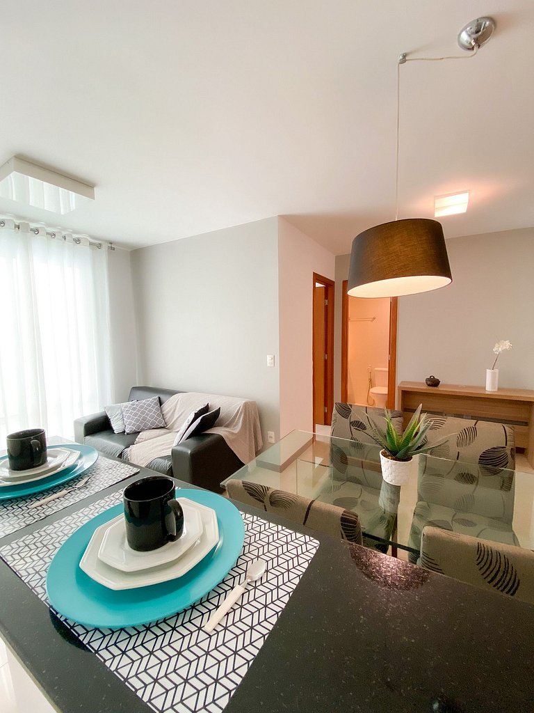 Apartamento Airbnb com garagem perto da Praia do Canto