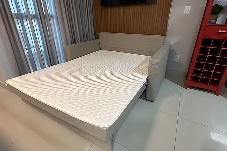 Na beira da praia com piscina na cobertura