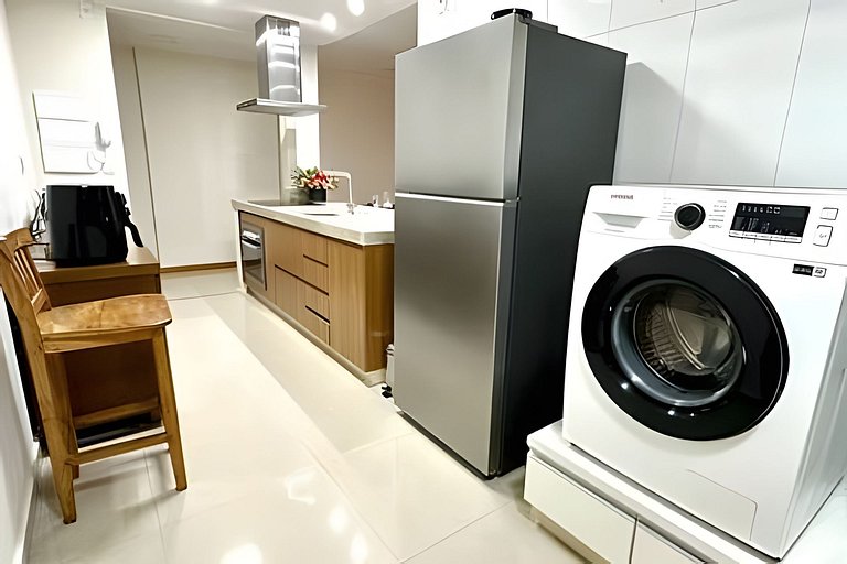 3 quartos, 100% climatizado e com vista linda
