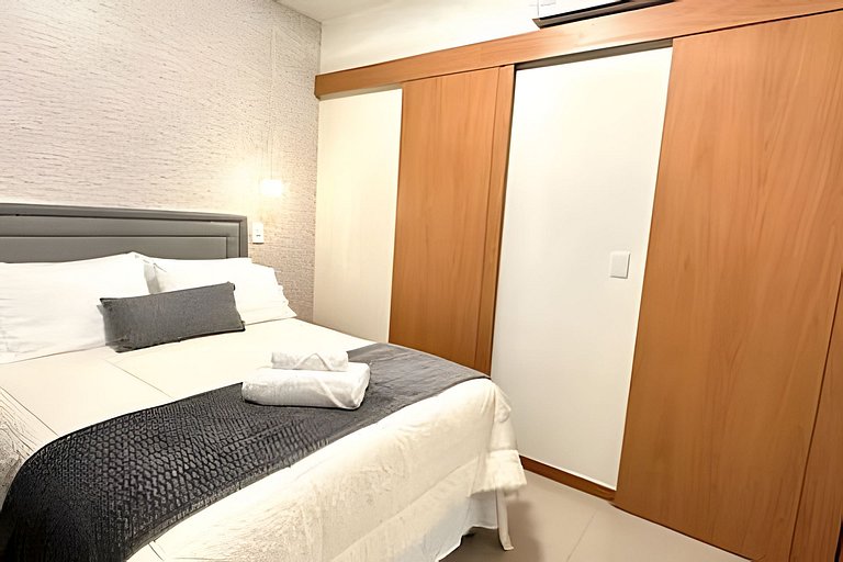 3 quartos, 100% climatizado e com vista linda