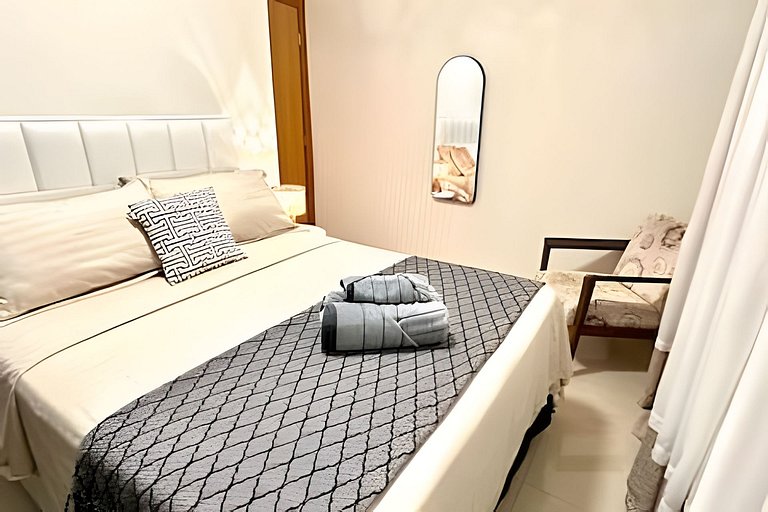 3 quartos, 100% climatizado e com vista linda