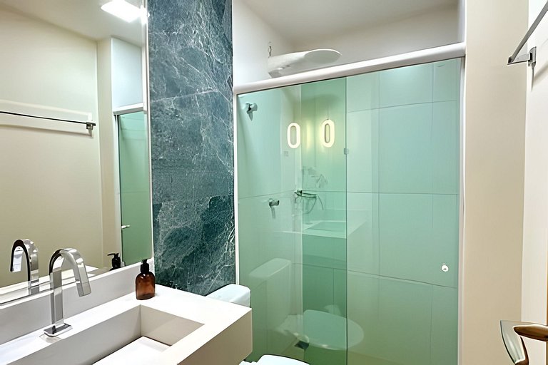 3 quartos, 100% climatizado e com vista linda